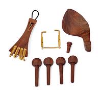 ibasenice Quality Assured Violin Accessories Fiddle Parts Set Chinrest Tailpiece for Diy
