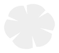 ibasenice Quilting Template Bowl Mat Patchwork Ruler for Embroidery Hobbyists White Pet Flower Shape Simple Design Safe to Use Expand Creativity DIY Embroidery