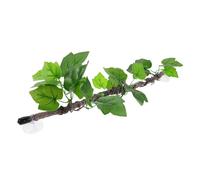 ibasenice Realistic Artificial Reptile Vine Branch for Terrariums Bendable Plastic Climbing Decor with Green Leaves Indoor Fake Plant for Bearded Dragons Geckos Chameleons Spider and