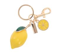 ibasenice Realistic Lemon Keyring for Purses Compact Artificial Fruit Accessory Fresh and Cute Lemon-themed Pendant Charm for Bag Backpack Car Jewelry Women Men