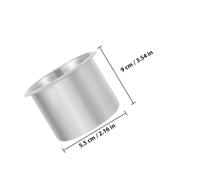 ibasenice Recessed Stainless Steel Cup Holder for Boat Rv Yacht Drink Holder for Car Coaster Compatible with Vehicles Sleek Drop-in Design Portable and Practical