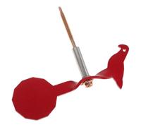 ibasenice Red Bird Shooting Training Target Iron Bird Target Plate Red Protective Coating Auto Reset for Shooting Range