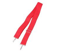 ibasenice Red Nylon Adjustable Drum Strap with Metal Hook for Snare Drum Djembe and Bougarabou Comfortable for Parade Marching