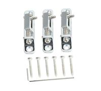 ibasenice Replacement Guitar Bridge Parts 3pcs Metal Ga1200 Electric Guitar Chrome Bridge with Roller and Wrench