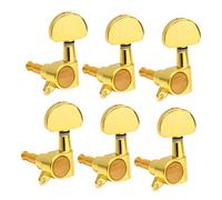 ibasenice Replacement Guitar Tuning Pegs 6pcs Large Handle Sealed Durable for Electric Wooden Guitars Easy to Install