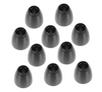 ibasenice Replacement Silicone Earbud Tips for Stethoscope - 5 Pairs Black Small Earpieces, Soft Rubber Earplugs Accessories for Medical Use and Comfortable Fit