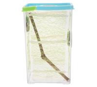 ibasenice Reptile Feeding Box Terrarium for Stick Insect and Mantis Breeding, Home Habitat Enclosure Ventilation, Suitable for African Ghost Mantis and Insect Starter Kit