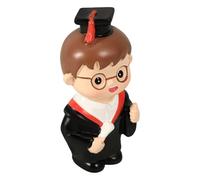 ibasenice Resin Graduation Cake Topper with Mini Doctor Figurine, Fun and Lovely Decoration for Muffins and Desserts, for Graduation Parties and Home Baking Celebrations