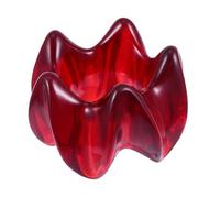 ibasenice Resin Lotus Shape Massage Tool with Beeswax Scraping Function Easy to Hold Massaging Board for Whole Body Massage and Relaxation in Red