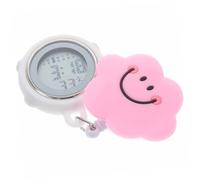 ibasenice Retractable Digital Pocket Watch with Alarm for Nurses and Medical Staff Silicone Clip Hanging Fob Watch Stretchable Design for Doctors and Healthcare Professionals