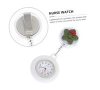 ibasenice Retractable Nurse Pocket Watch with Design for Medical Staff Quartz Movement for Accurate Silicone Star Shape Portable Hanging Fob Watch for Doctors and Nurses