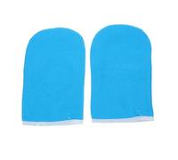 ibasenice Reusable Blue Wax Hand Moisturizing Gloves Made of Polyester and Lint with Insulation for Household and Spa Use, 1 Pair Suitable for Wife and Mom