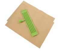 ibasenice Reusable Braille Writing Board for Blind People Plastic Braille Fingerboards with Stylus Pen and Practice Flexible Tactile Writing Kit for Learning and Communication