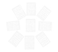 ibasenice Reusable Plastic Alphabet and Number Stencils Lightweight Graffiti Templates 9pcs 26x18cm for Painting for Travel and School Drawing and Lettering Projects