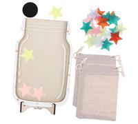 ibasenice Reward Jar with Stars Classroom Incentive Chart for Boys Positive Behavior Improvement Tool for Home and School