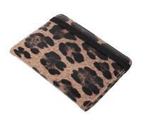 ibasenice RFID Protected PU Leopard Print Passport Holder with Multiple Card Slots Travel Wallet and Document Organizer for Men and Women Lightweight Secure Ticket Sleeve Stylish Travel