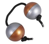 ibasenice Rhythm Maracas Dual-tone Hand Percussion Shakers Music Instrument for Concerts Weddings Boys and Girls Musical Instruments Silver Brown