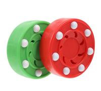 ibasenice Roller Hockey Puck 2Pcs Shockproof Lightweight Training Balls 3Inch Diameter for Indoor Outdoor Use Enhance Skill Development