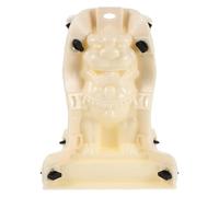 ibasenice Roman Style Lion Statue Concrete Mold for Plaster Cement Casting with Precise Ornamental Details and Realistic Texture Reproduction, White Plastic Cement Sculpture Mold for Outdoor