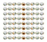 ibasenice Round Ceramic Porcelain Beads Chic and Simple Design 100pcs for Jewelry Making with Smooth Hole, Easy to Use for Jewelry Making and Anklets