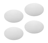 ibasenice Round White Canvas Boards Compatible with Multiple Oil Paints for Painting 4pcs 40cm Circular Stretched Canvas, Suitable for Beginners and Seasoned Artists for Learning
