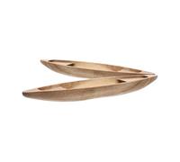 ibasenice Rustic Wooden Boat Model Nautical Floating Fish Tank Decor Miniature Craft Home Ornament for Tabletop Display