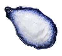 ibasenice Salad Tray Oyster Shell Design Plate Irregular Shape Porcelain Multi-Functional Use Easy to Clean for Desserts and Fruits in Hotels and Birthdays