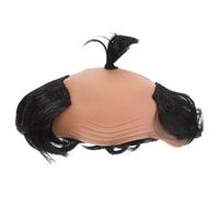 ibasenice Samurai Bald Periwig Wig Baldheaded Knight Hairpiece for Costume Party Cosplay Supply