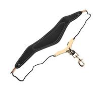 ibasenice Saxophone Neck Strap Adjustable Padded Design Breathable Sponge Cushion Comfortable Leather Harness for Tenor Alto and Bari Saxophones for Beginners and Boys and Girls