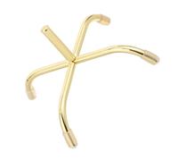 ibasenice Scale Dollhouse Office Chair Base Realistic Metal Legs in Golden Finish Mini Gaming Chair Replacement for Dollhouse Furniture Accessories and Mini Desk Scenes
