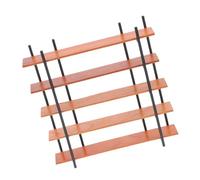 ibasenice Scale Five Dollhouse Display Rack for Miniatures Versatile Storage for Organizing Books Decor for DIY Craft Projects