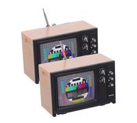 ibasenice Scale Mini Dollhouse Tv Model DIY Miniature Electronics with Authentic Detailing Kit for Living Decor Compatible with Various Dollhouse Styles