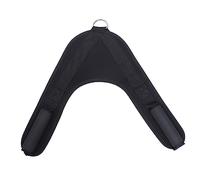 ibasenice Shape Ab Harness Strap for Cable Machines Durable Nylon Fitness Back Belt for Comfortable Neck and Shoulder Black Abdominal Workout Accessory