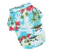 ibasenice Shirt and Hat Set Breathable Fabric and Material Hawaiian Style Adjustable to Make Your Stand out for Dogs and Cats, Outfit for Hot Days