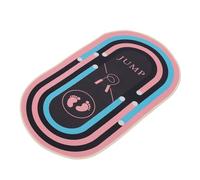 ibasenice Shock Absorbing Jump Rope Mat for Indoor Exercise, Oval Shape 32x19 Inches, Non-slip Polyester and Silicone Material with Noise Reduction and Cushioning Features, for Yoga