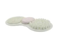 ibasenice Shower Foot Scrubber Mat with Suction Cups Exfoliating Pumice Stone Foot Care Pad for Bathroom Silicone Massage Cleaner and Dead Skin Removal