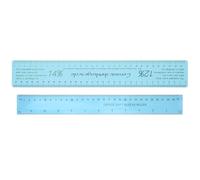 ibasenice Shrinkage Clay Ruler Ceramic 2Pcs Set, Flexible Plastic Measuring Tool Standard Metric Scales, Designed for Pottery Craft and Clay Art Shaping