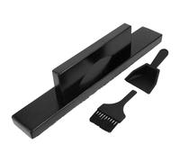 ibasenice Shuffleboard Table Cleaning Kit Solid Wood and Sturdy Plastic Broom and Dustpan Set with Gentle Non-scratch Bristles and Ergonomic Design for Shuffleboard Court and Household Game