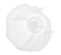 ibasenice Silicone Candle Holder Mold Volcanoes Shape Scented Mold for Craft Enthusiasts White High Temperature Resistance Unique Design Encourages Creativity DIY Epoxy Resin Crafts