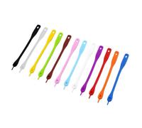 ibasenice Silicone Drink Markers Random Color 12pcs Easy to Apply and Remove with Perforation Design Stick Well for Wine Glasses for Weddings and Fraternity Events