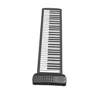 ibasenice Silicone Foldable Roll-up Piano with Rechargeable Battery 61-keys Portable Electronic Keyboard Lightweight Design for Beginners and Adults