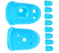 ibasenice Silicone Guitar Finger Protectors Soft and Elastic Finger Guards 10pcs for Beginners Size Xs Designed to Protect Fingertips and Improve Practicing Efficiency for Guitar
