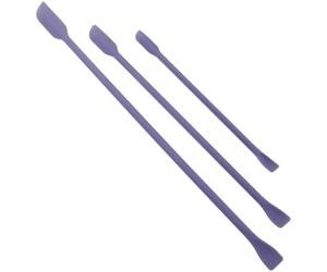 ibasenice Silicone Makeup Spatulas Mini Cosmetic Spatula Set 3pcs Double-ended Design Resistant to Break Practical to Use for Makeup Routine and On-the-go Use