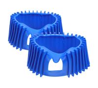 ibasenice Silicone Propane Tank Gauge Covers Blue Lightweight 2pcs Pressure Gauge Protector Boots Extend the Life of Gas Meters for Industrial and DIY Applications