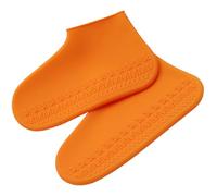 ibasenice Silicone Rain Shoe Covers for Adults and Boys and Girls Waterproof Anti-Slip Overshoes Thick Wear-Resistant Rain Shoes Protector Unisex Design for Outdoor Use