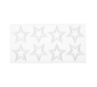 ibasenice Silicone Star Mold for Baking Food-Friendly Five-Star Shape with High Temperature Resistance White Silicone Chocolate Mould for Candy and Cake Decoration