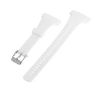ibasenice Silicone Watch Strap Compatible with Polar FT4/FT7 - Replacement Band with Buckle for Running and Training - Easy to Install Wristband (White)