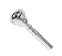 ibasenice Silver-plated Trumpet Mouthpiece Musical Instrument Accessory for Students and Intermediate Players Easy to Clean Great Sound
