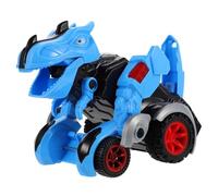ibasenice Simulated Dinosaur Inertia Car for Pull Back Blue Model Preschool Boys Birthday Simple Structure and Design