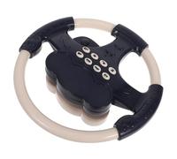 ibasenice Simulated Steering Wheel with Lights Music Suction Cup Table Top Attachment Interactive Early Education Pretend Play for Lightweight Portable Design Safe for Little Hands